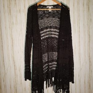 Black XL Cardigan Sweater